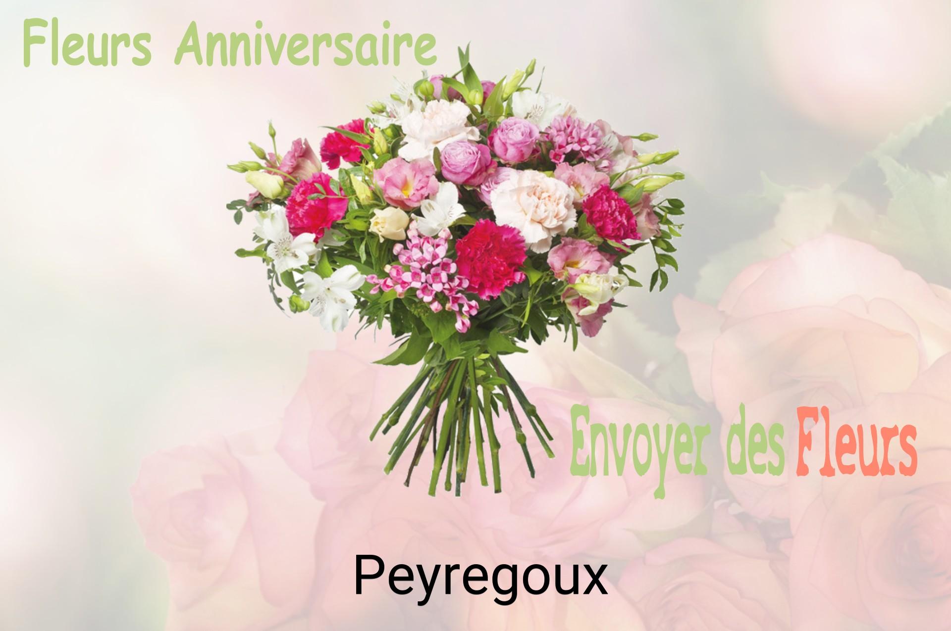 Bouquet de fleurs d’anniversaire livré à Peyregoux